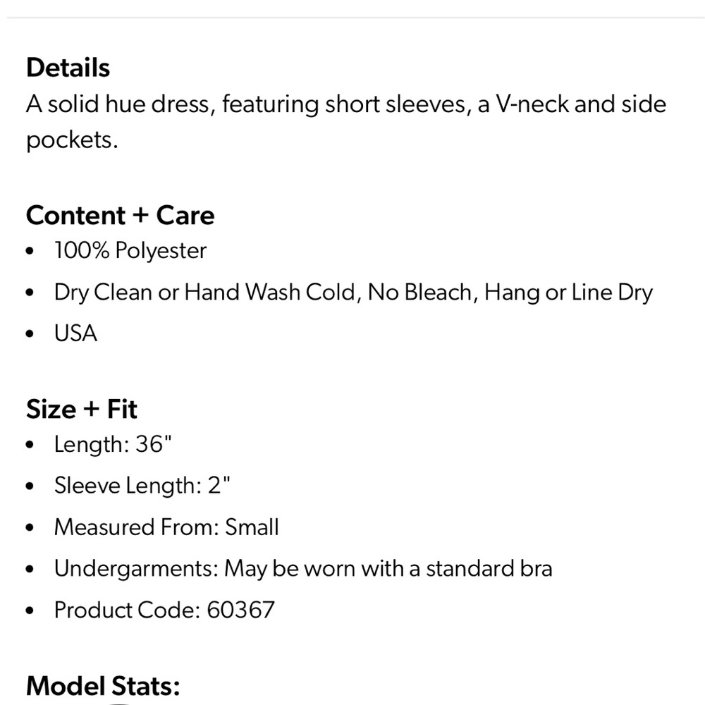 Pinkblush Royal Blush short sleeve dress w/ pockets, Small - Picture 9 of 9